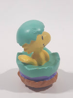 United Feature Peanuts Woodstock In Easter Egg Light Green 2 1/4" Tall PVC Toy Figure