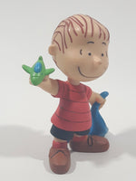 JP Just Play PNTS Peanuts Linus Holding Green Airplane and Blue Blanket 3" Tall Vinyl Toy Figure