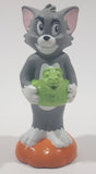 1993 Dairy Queen T.E.C. Tom and Jerry Tom with Crocodile Alligator Live Saver Inflatable 4" Tall Rubber Toy Water Squirting Figure