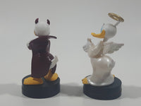 Disney Theme Parks Tagalongs Donald Duck Bad Good vs Evil Angel and Devil 4" Tall Magnetic Toy Figure Set