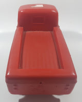 Vintage Mickey Mouse and Donald Duck Busy Bus Red Plastic 11" Long Toy Car Vehicle