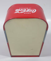 Coca-Cola Drink Coca-Cola In Bottles Refrigerator Vending Machine Shaped Tin Metal Container
