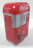 Coca-Cola Drink Coca-Cola In Bottles Refrigerator Vending Machine Shaped Tin Metal Container