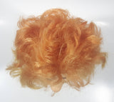 Vintage Karlsson Russian Soviet Orange Hair Big Eyebrows 8 1/2" Tall Rubber Toy Doll