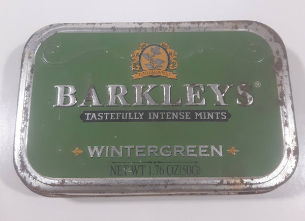 Barkley's Tastefully Intense Mints Wintergreen Tin Metal Container