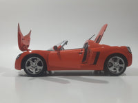 Maisto Opel Speedster Convertible Orange 1/18 Scale Die Cast Toy Car Vehicle with Opening Hood, Doors, and Trunk 8 1/4" Long