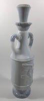 Vintage 1971 Jim Beam Whisky Marble Style Greek Olympian Discus 13 1/2" Tall Decanter Bottle