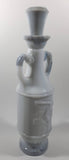 Vintage 1971 Jim Beam Whisky Marble Style Greek Olympian Discus 13 1/2" Tall Decanter Bottle