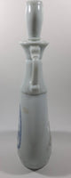 Vintage 1963 Jim Beam Whisky Delft Blue Windmill and Boat 13" Tall Decanter Bottle