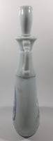 Vintage 1963 Jim Beam Whisky Delft Blue Windmill and Boat 13" Tall Decanter Bottle