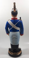 Vintage Whiskey Soldier 13" Tall Embossed Decanter Bottle