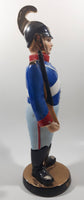 Vintage Whiskey Soldier 13" Tall Embossed Decanter Bottle