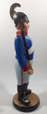 Vintage Whiskey Soldier 13" Tall Embossed Decanter Bottle