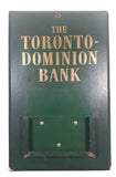 Rare Vintage TD The Toronto Dominion Bank Green Promotional 9 1/2" x 12" Perpetual Calendar Sign