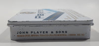 Player's Light Filter White Hinged Tin Metal Smoke Cigarette Pack Case