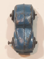 Antique 1940s Barclay 2 Door Coupe Blue 1 5/8" Long Die Cast Toy Car Vehicle