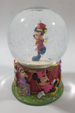 2004 The Disney Store 75th Anniversary Marching Band Mickey Mouse 5" Tall Resin Glass Snow Globe