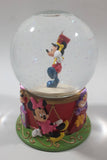 2004 The Disney Store 75th Anniversary Marching Band Mickey Mouse 5" Tall Resin Glass Snow Globe