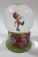 2004 The Disney Store 75th Anniversary Marching Band Mickey Mouse 5" Tall Resin Glass Snow Globe