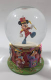 2004 The Disney Store 75th Anniversary Marching Band Mickey Mouse 5" Tall Resin Glass Snow Globe