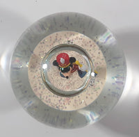 2004 The Disney Store 75th Anniversary Marching Band Mickey Mouse 5" Tall Resin Glass Snow Globe