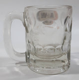 Vintage A & W "the difference is delicious" Clear Glass 4 1/4" Tall Heavy Glass Root Beer Mug