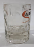 Vintage A & W "the difference is delicious" Clear Glass 4 1/4" Tall Heavy Glass Root Beer Mug