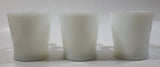 Vintage Anchor Hocking 1212 White Milk Glass Mug Cups Set of 3 Made in U.S.A.