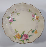 Vintage Royal Staffordshire Porcelain Mary Garden Pink and Yellow Flower Pattern 3" Tall Pedestal Candy Dish Made in England