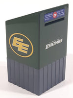 Canada Post Edmonton Eskimos CFL Football Team Miniature Small 3" Tall Canada Post Mail Box Shaped Coin Bank Sports Collectible