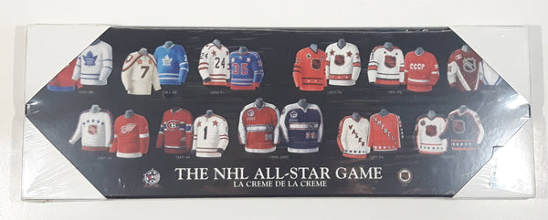 The NHL All Star Game Jersey History 1947 to 2000 5" x 15" Wall Plaque Board - New Sealed in Package