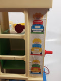 Vintage Fisher Price Little People Parking Garage Parkade Play Set