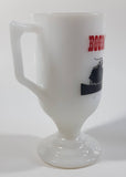 Vintage Boomtown Casino and R.V. Park Reno Nevada 5 1/2" Tall Pedestal Milk Glass Mug Cup