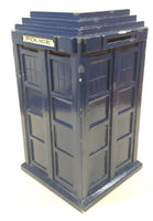 Doctor Who Tardis Police Call Box Wooden 8" Tall Coin Bank