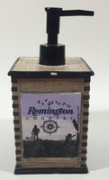 Rare Remington Country Hunting Themed 8" Tall Wood Look Resin Lotion Soap