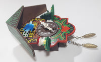 Vintage Bavarian Chalet Lodge Style Miniature Plastic Cuckoo Clock Made in Germany