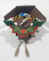 Vintage Bavarian Chalet Lodge Style Miniature Plastic Cuckoo Clock Made in Germany