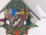 Vintage Bavarian Chalet Lodge Style Miniature Plastic Cuckoo Clock Made in Germany