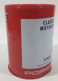 Porsche Classic 20 W 50 Motor Oil 4 1/2" Tall Red Tin Metal Can Coin Bank