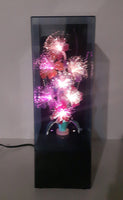 Vintage Fiber Optics Windup Musical Box Fiber Optics Flower Light 14 1/2" Tall