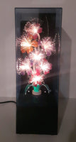 Vintage Fiber Optics Windup Musical Box Fiber Optics Flower Light 14 1/2" Tall