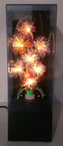 Vintage Fiber Optics Windup Musical Box Fiber Optics Flower Light 14 1/2" Tall