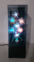 Vintage Fiber Optics Windup Musical Box Fiber Optics Flower Light 14 1/2" Tall