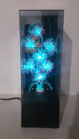 Vintage Fiber Optics Windup Musical Box Fiber Optics Flower Light 14 1/2" Tall