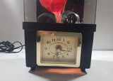 Vintage Fiber Optics Flower Light and Clock 14 1/2" Tall