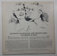 RCA Victor Jeanette MacDonald & Nelson Eddy Favorites In Hi-Fi 12" Vinyl Record