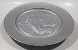 Vintage Horse and Foal Silver Painted 11" Copper Plate Wall Hanging