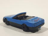 Golden Wheels Star Team Corvette Convertible Blue Die Cast Toy Car Vehicle
