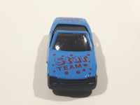 Golden Wheels Star Team Corvette Convertible Blue Die Cast Toy Car Vehicle