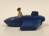 1996 McDonald's Marvel X-Men Wolverine Blue Plastic Toy Vehicle 3 1/4" Long